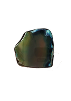 Edge of the Moon Dyed Agate Slice Ring