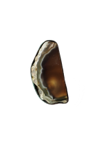 Edge of the Moon Dyed Agate Slice Ring