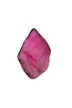 Edge of the Moon Dyed Agate Slice Ring