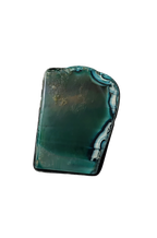 Edge of the Moon Dyed Agate Slice Ring