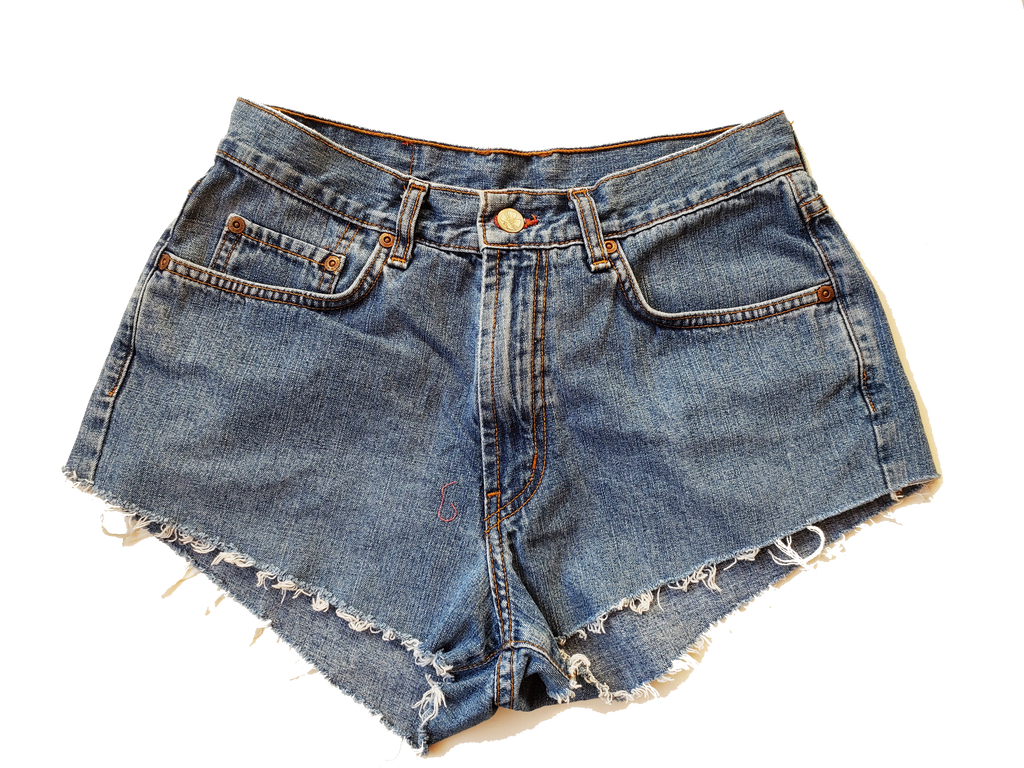 Mid Rise Lucky Jeans Distressed Denim Shorts - Size 10 (Only 1)