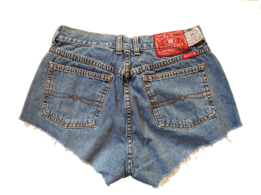 Mid Rise Lucky Jeans Distressed Denim Shorts - Size 10 (Only 1)