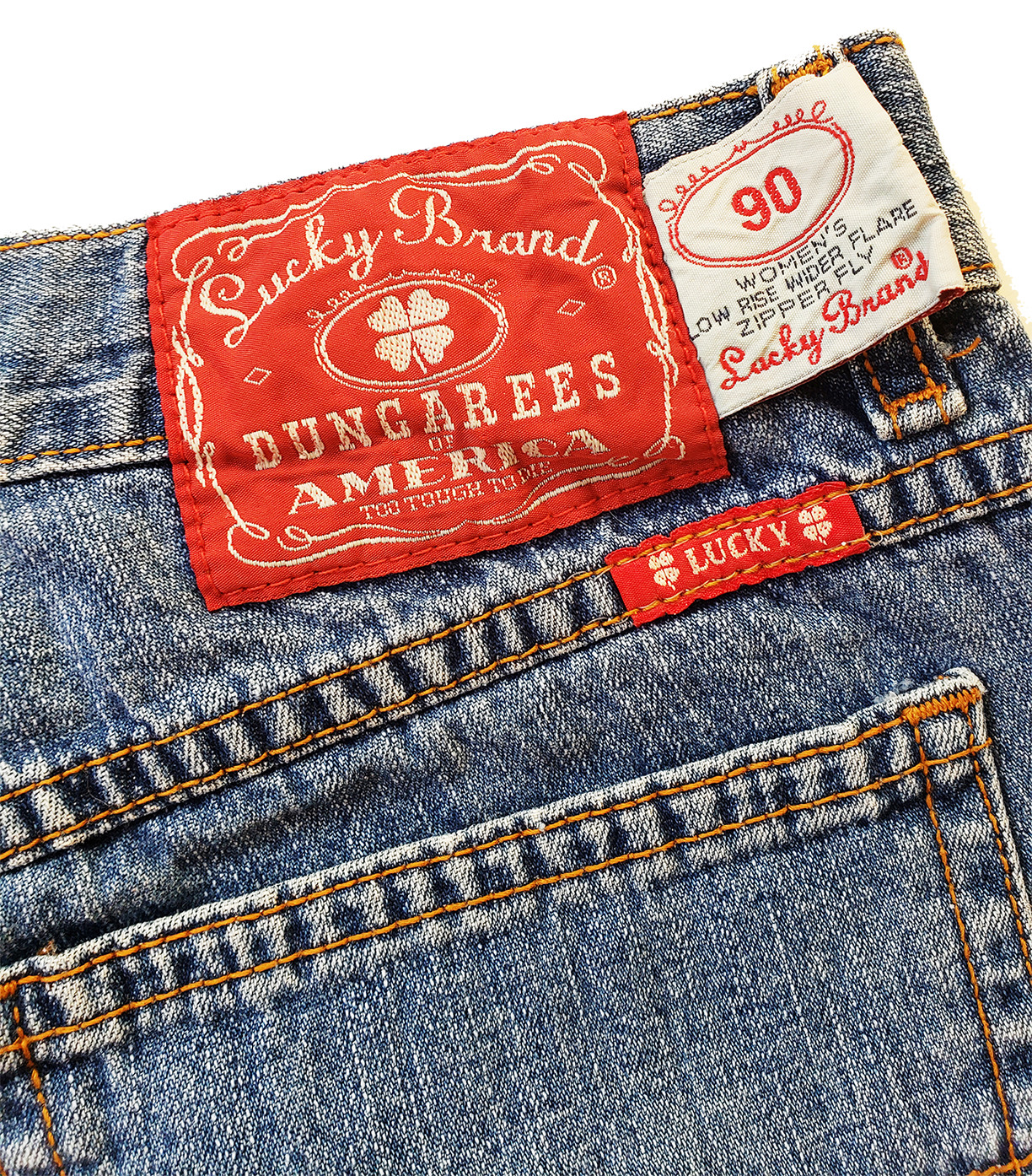 Mid Rise Lucky Jeans Distressed Denim Shorts - Size 10 (Only 1)