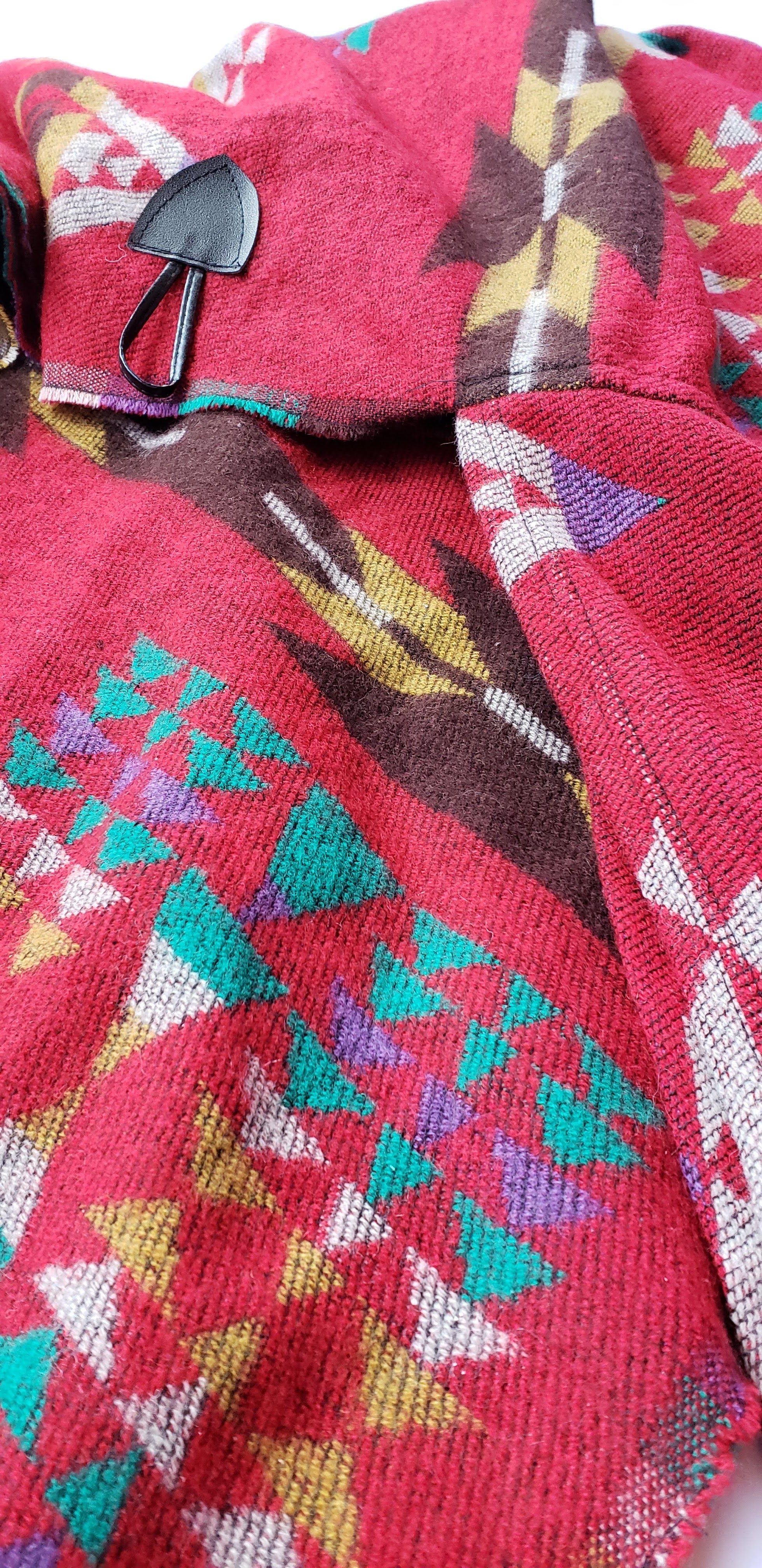 Boho Aztec Printed Poncho