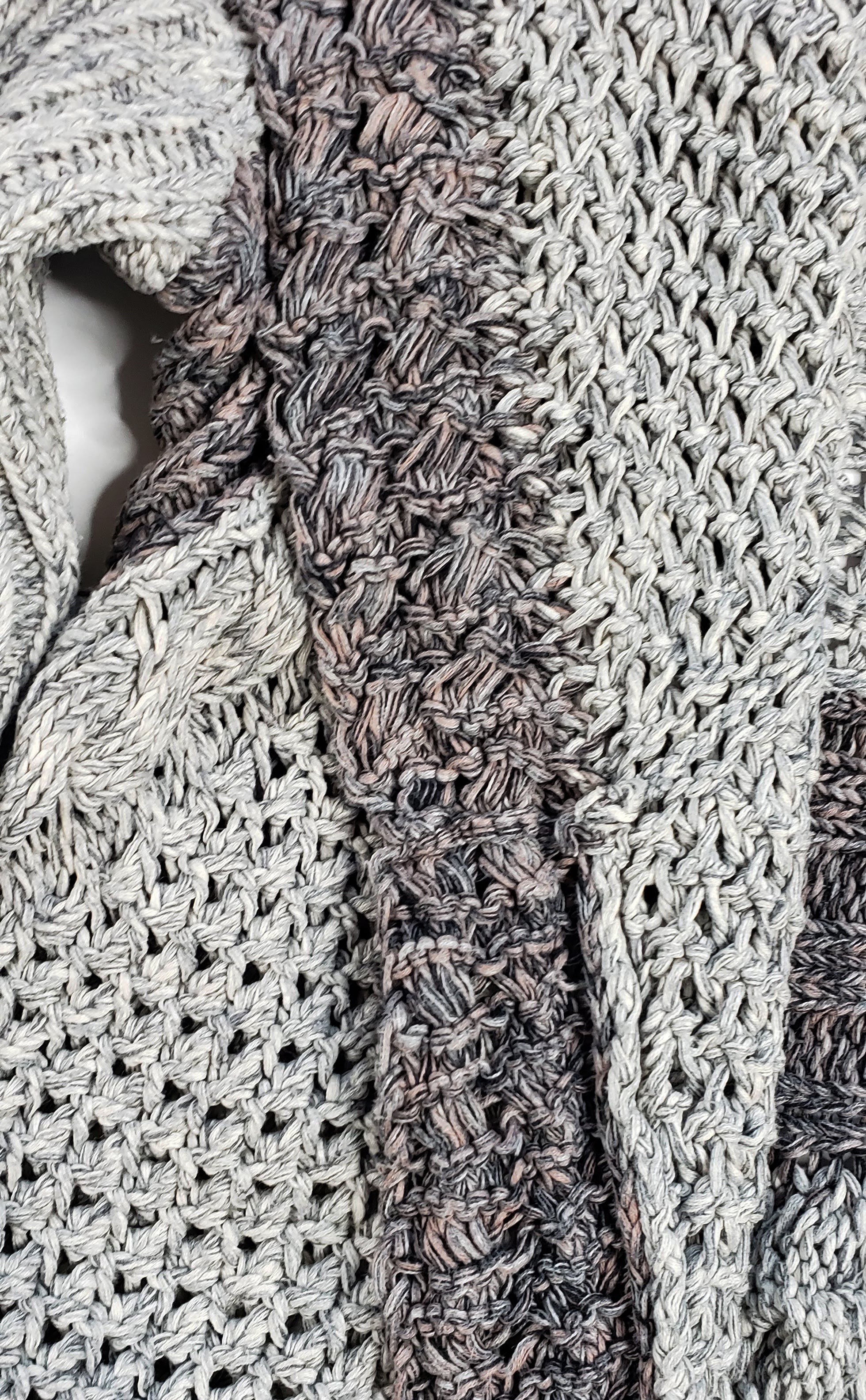 CAbi Crocheted Waterfall Cardigan