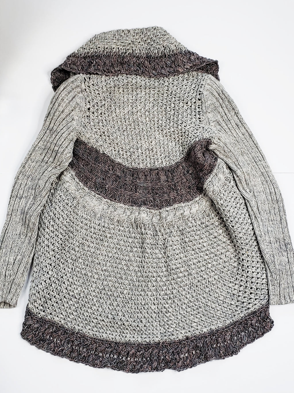 CAbi Crocheted Waterfall Cardigan