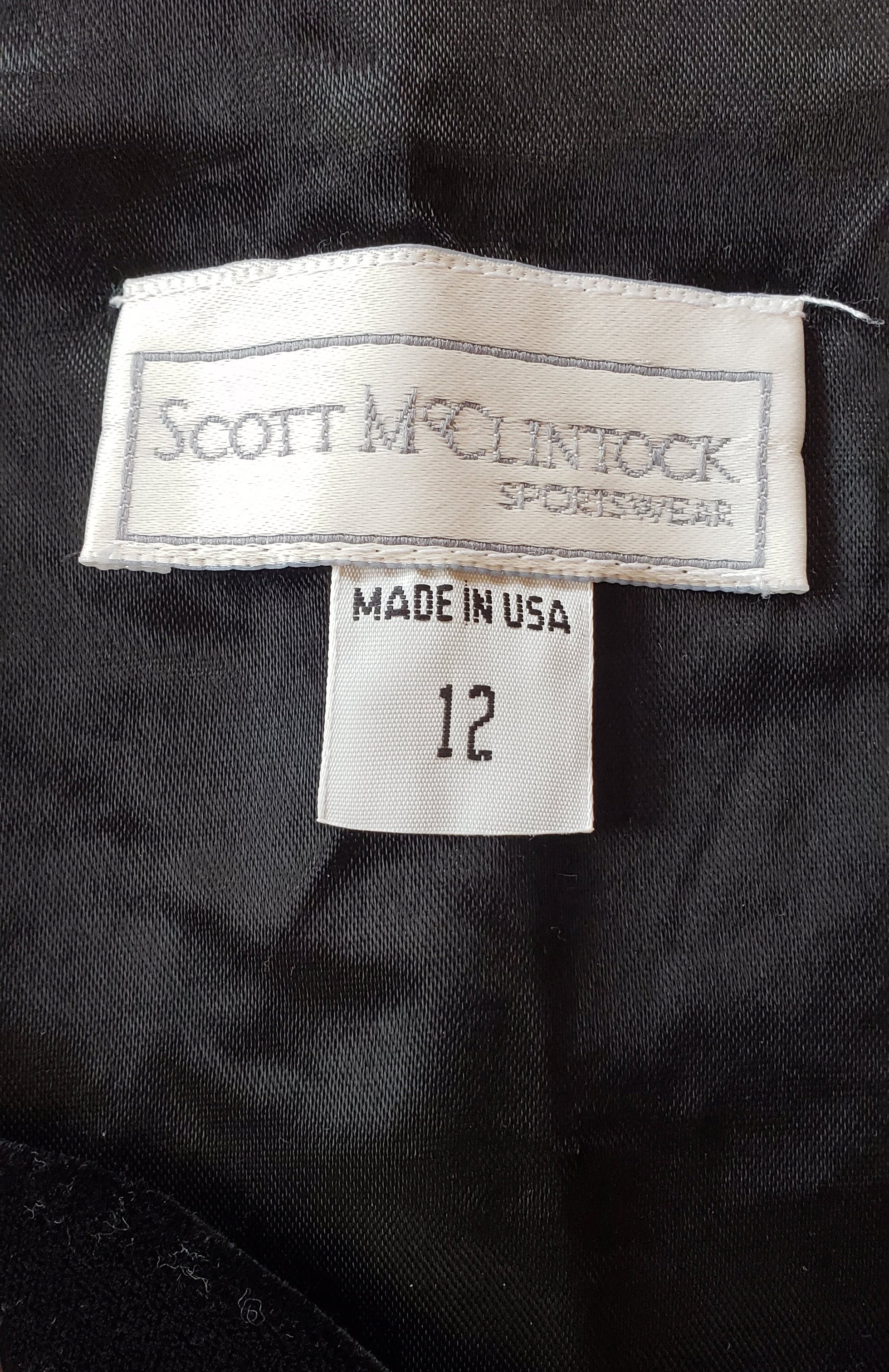 Vintage 80's Scott McClintock Sportswear Tapestry & Velvet Jacket