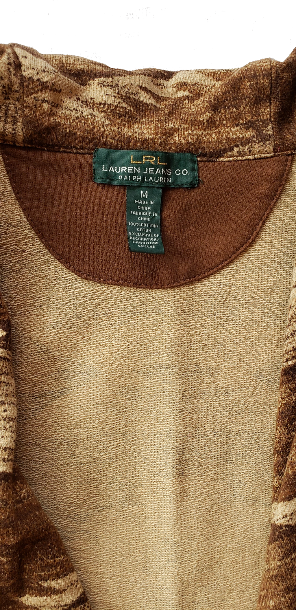 Lauren Jeans Co Ralph Lauren Knit Aztec Print Asymmetric Jacket