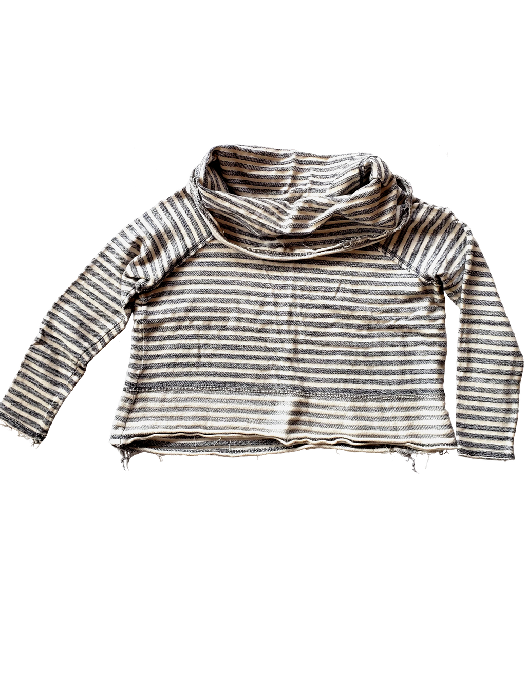 Free People Cropped Knit Cowl-neck Top