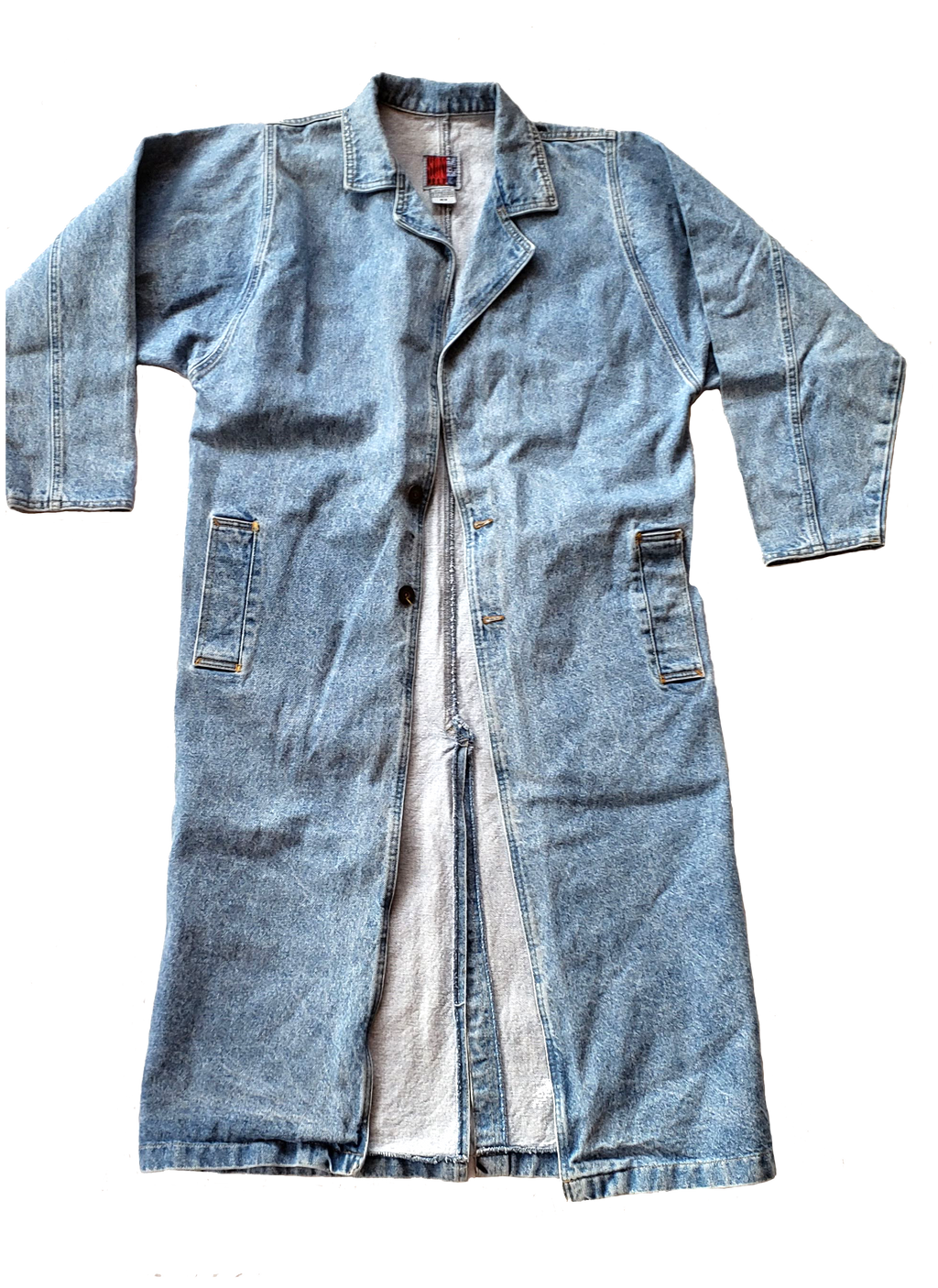 Vintage So Def 90's Light Denim Trench Coat
