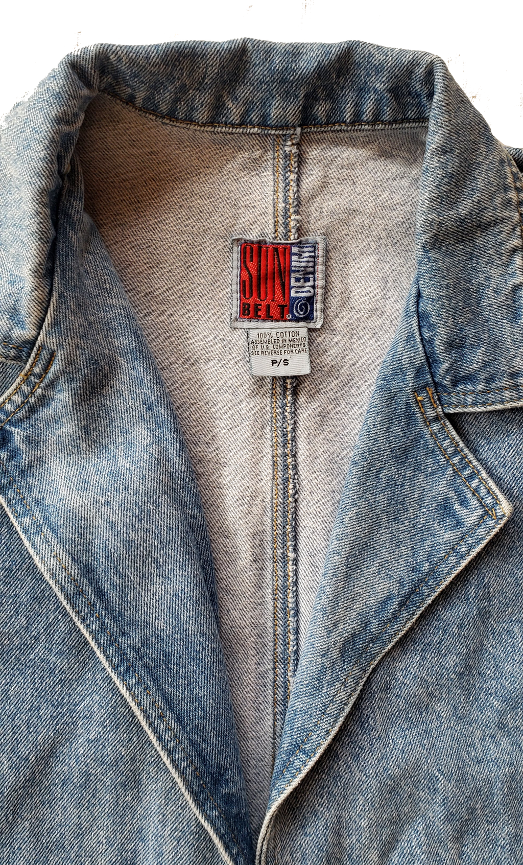 Vintage So Def 90's Light Denim Trench Coat