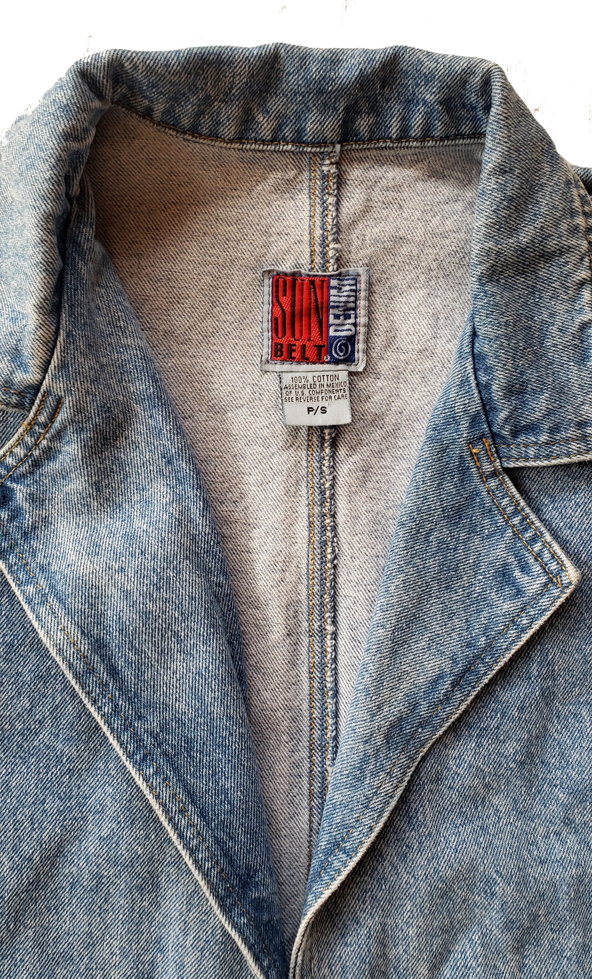 Vintage So Def 90's Light Denim Trench Coat