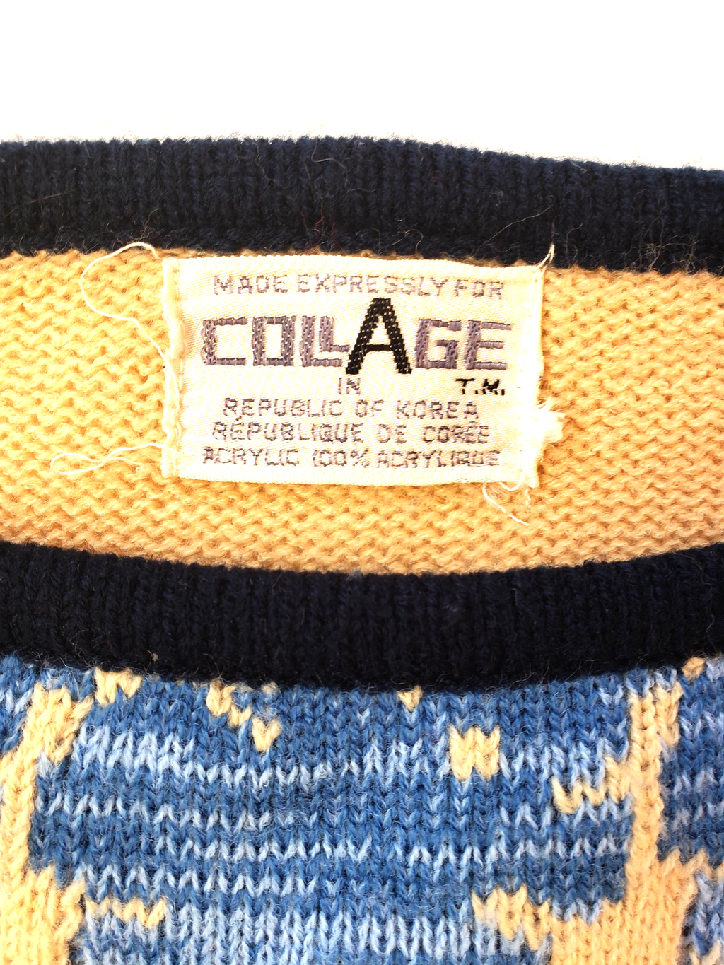 Vintage 70s Collage Ice Cream Sweater