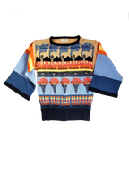 Vintage 70s Collage Ice Cream Sweater