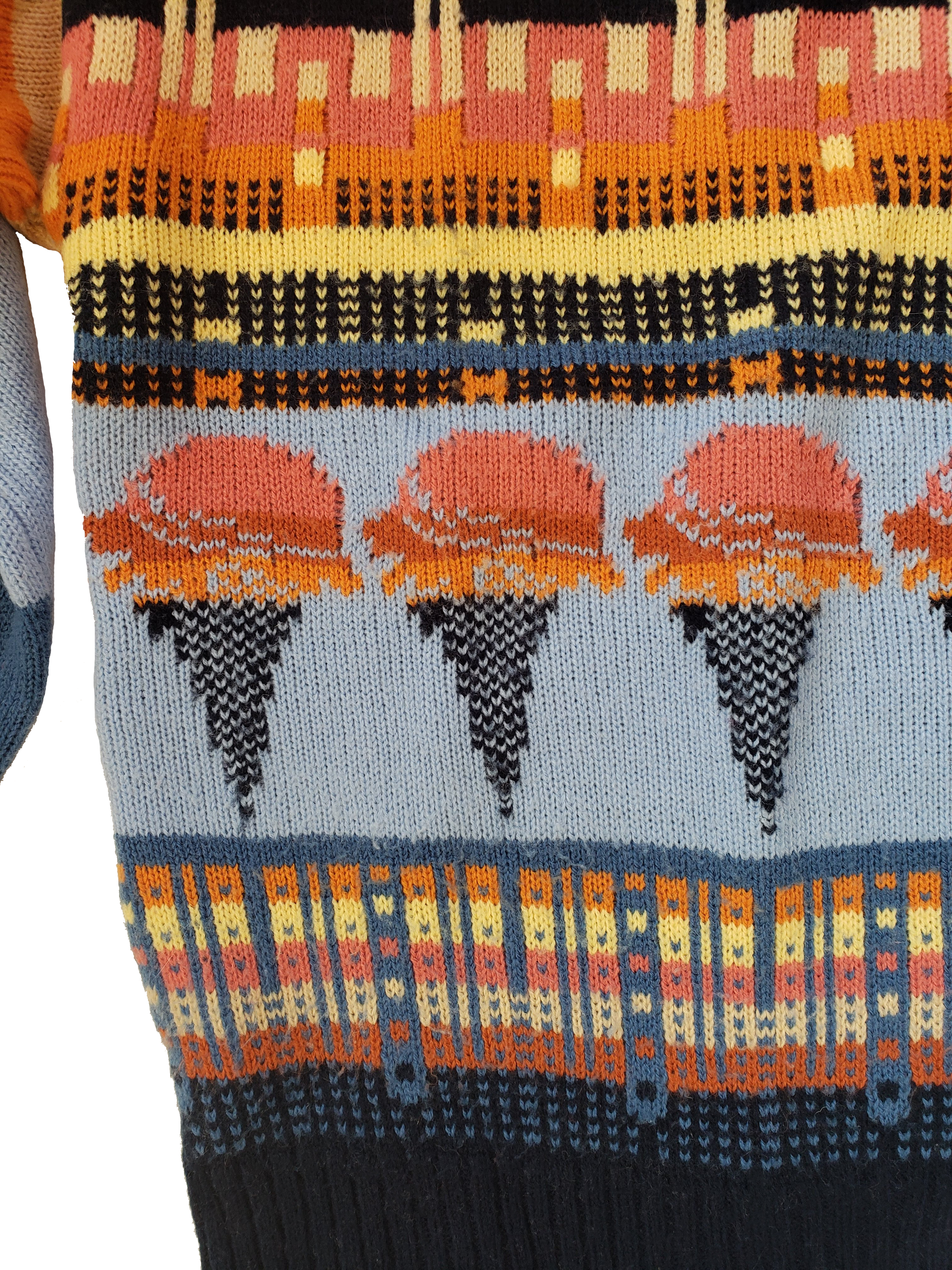 Vintage 70s Collage Ice Cream Sweater