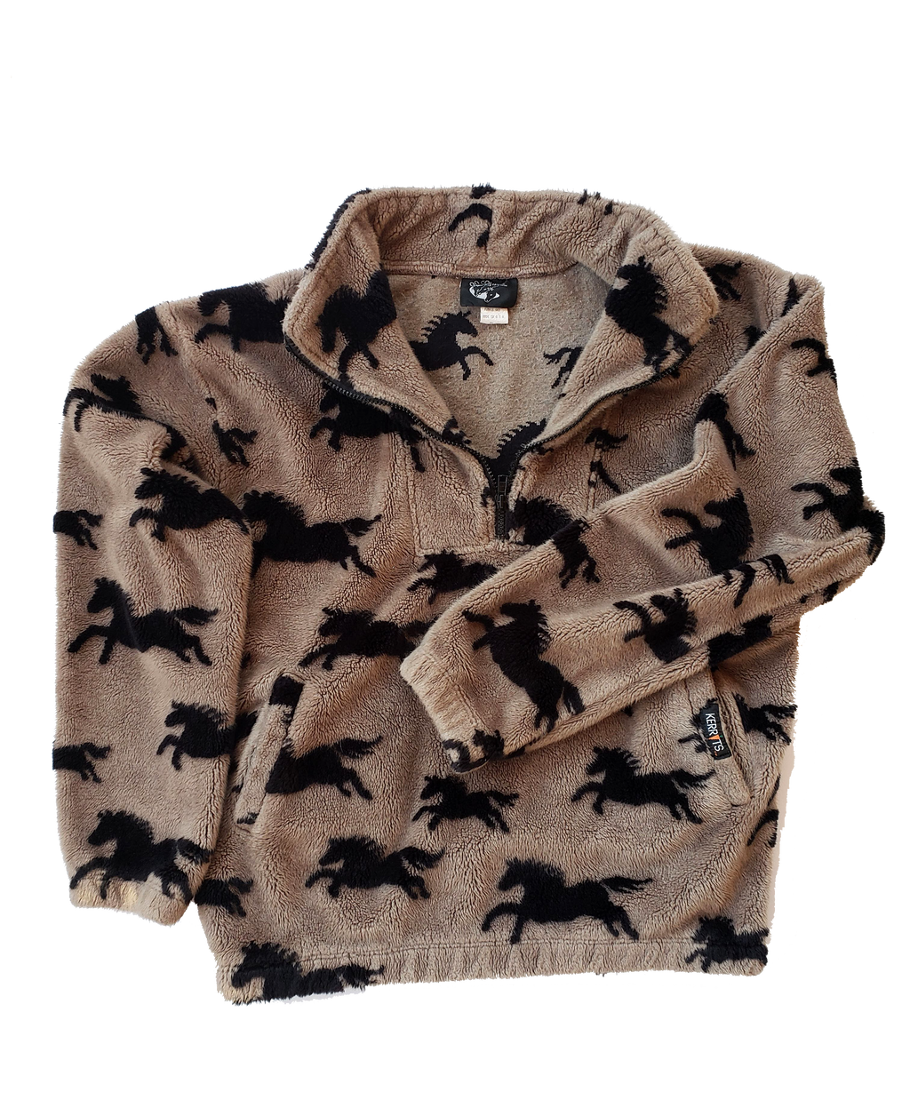 Kerrits Black Horse Teddy 1/4 Zip Pullover