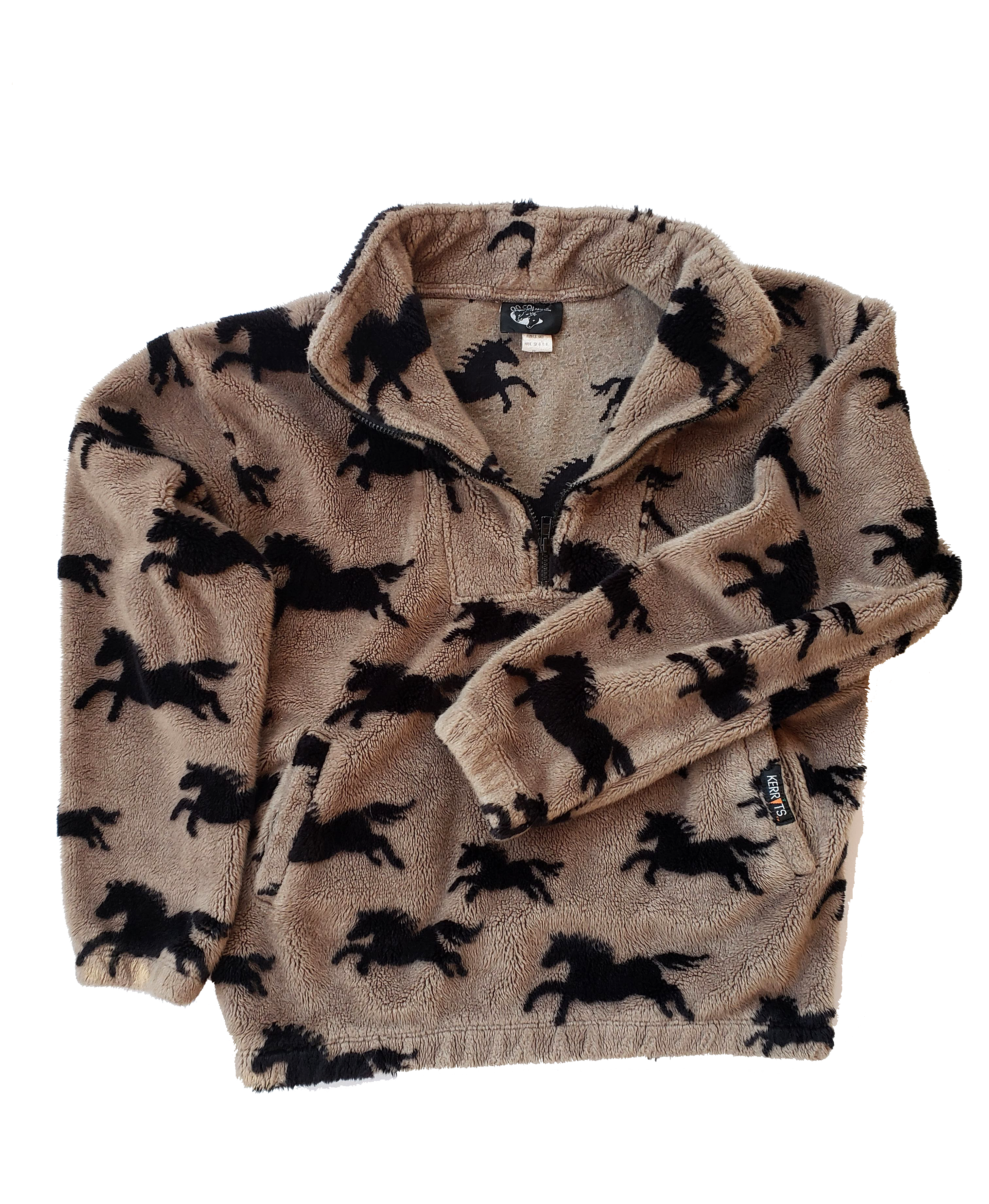 Kerrits Black Horse Teddy 1/4 Zip Pullover
