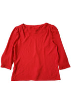 Vintage Red Pinstriped La Blouse