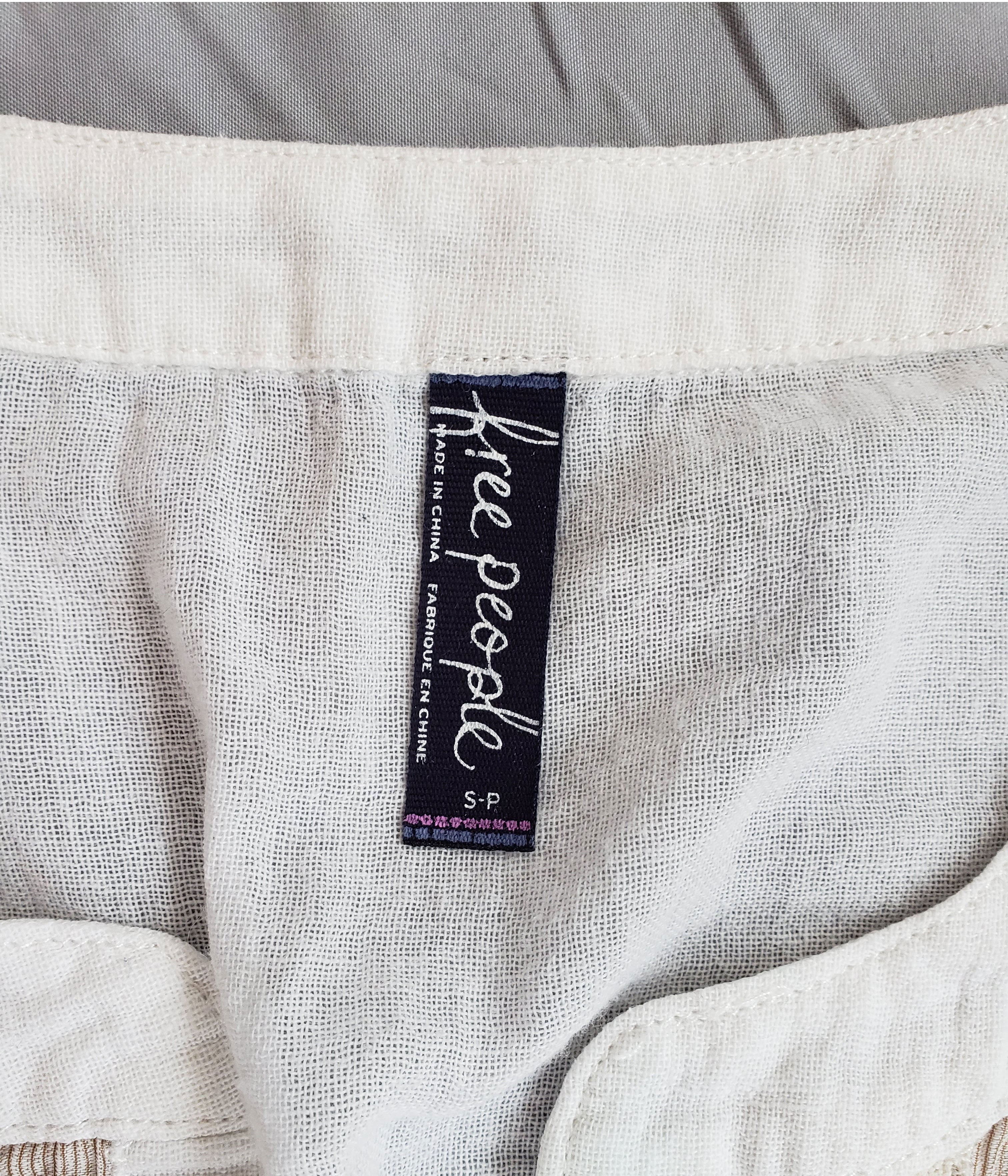 Free People Gauze Lace Trimmed Tunic w/ Brass Buttons