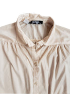 Vintage 70s Henri Pierre Taupe Blouse