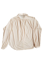 Vintage 70s Henri Pierre Taupe Blouse
