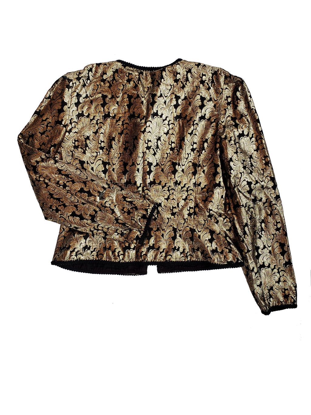 Vintage Maggie London Gold Lamé Jacquard Jacket