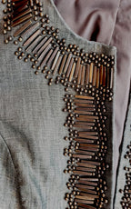 Chico's Metallic Beaded Cropped Jacket