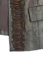 Chico's Metallic Beaded Cropped Jacket