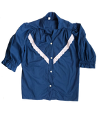 Vintage Rockabilly Blues Blouse