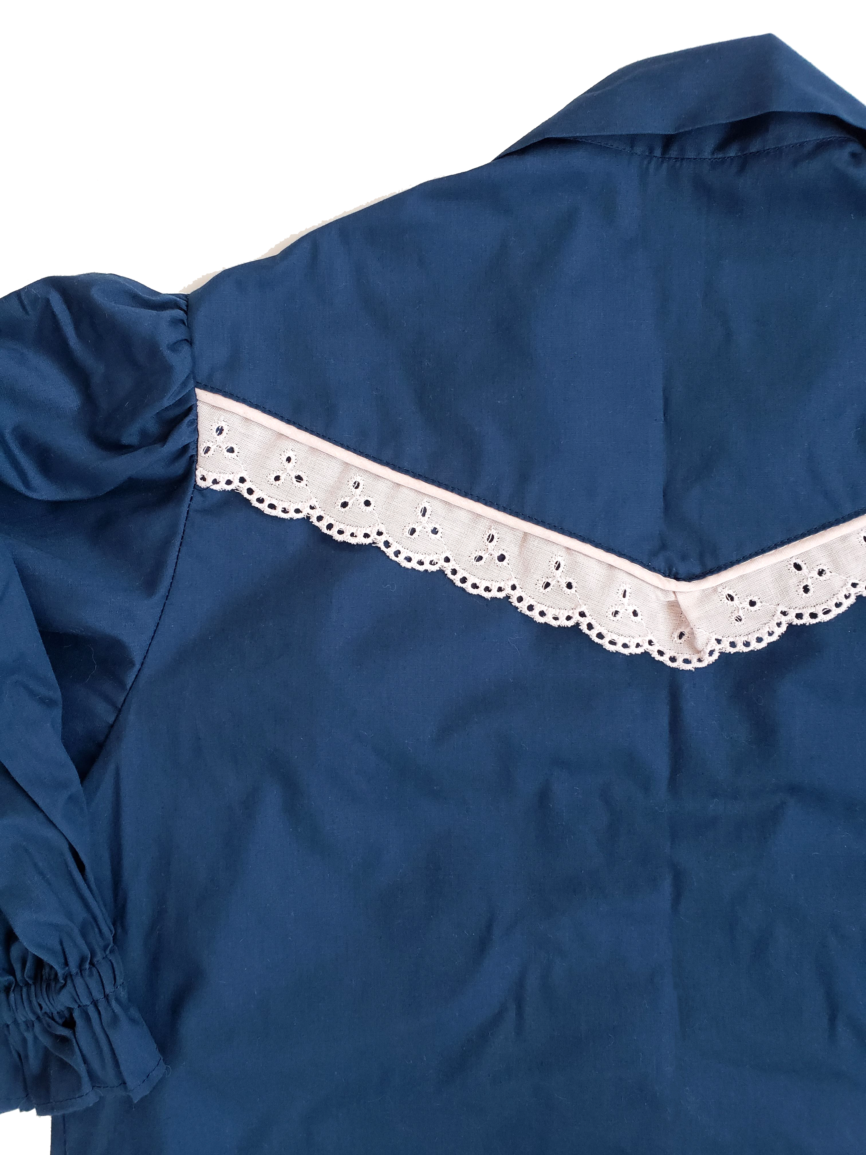 Vintage Rockabilly Blues Blouse