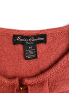 Vintage Boucle Wool Ruffle Sweater Jacket