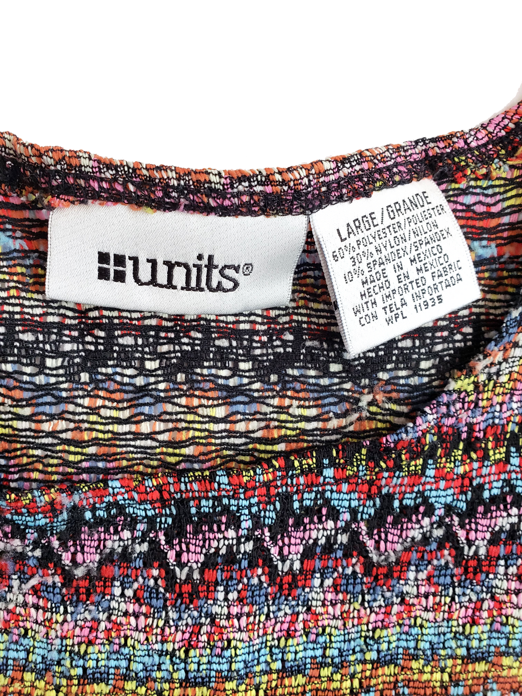 80s/90s Units Knit Cropped Top