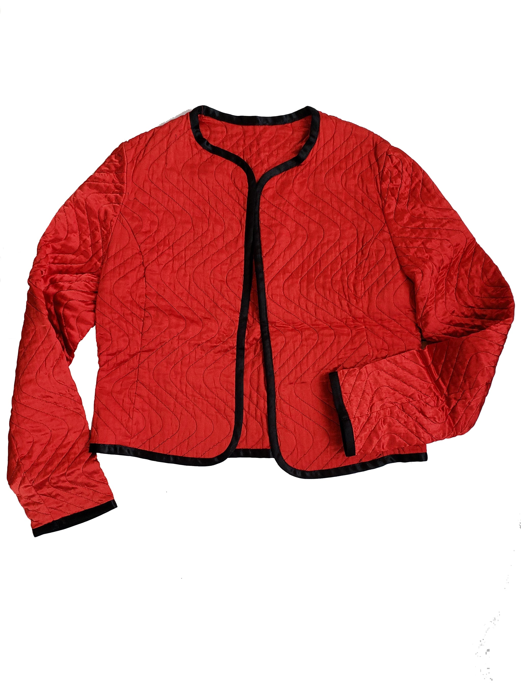 Vintage Women's Red Quilted Jacket