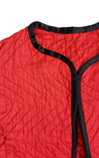 Vintage Women's Red Quilted Jacket