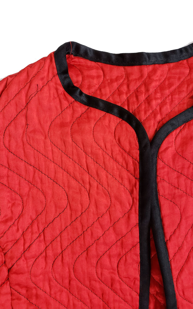 Vintage Women's Red Quilted Jacket