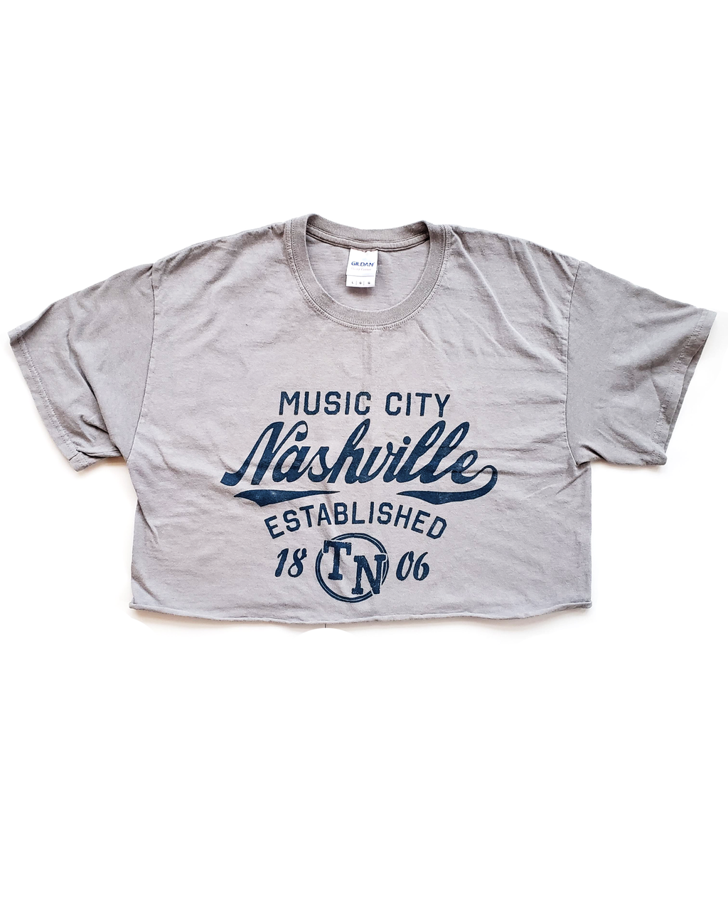 Nashville Vintage Style Cropped Men's Tee