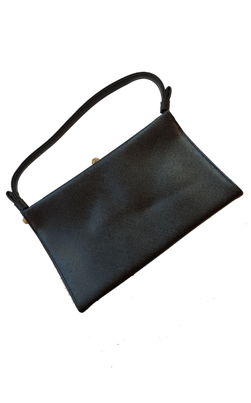 Vintage 60's Small Black Handbag