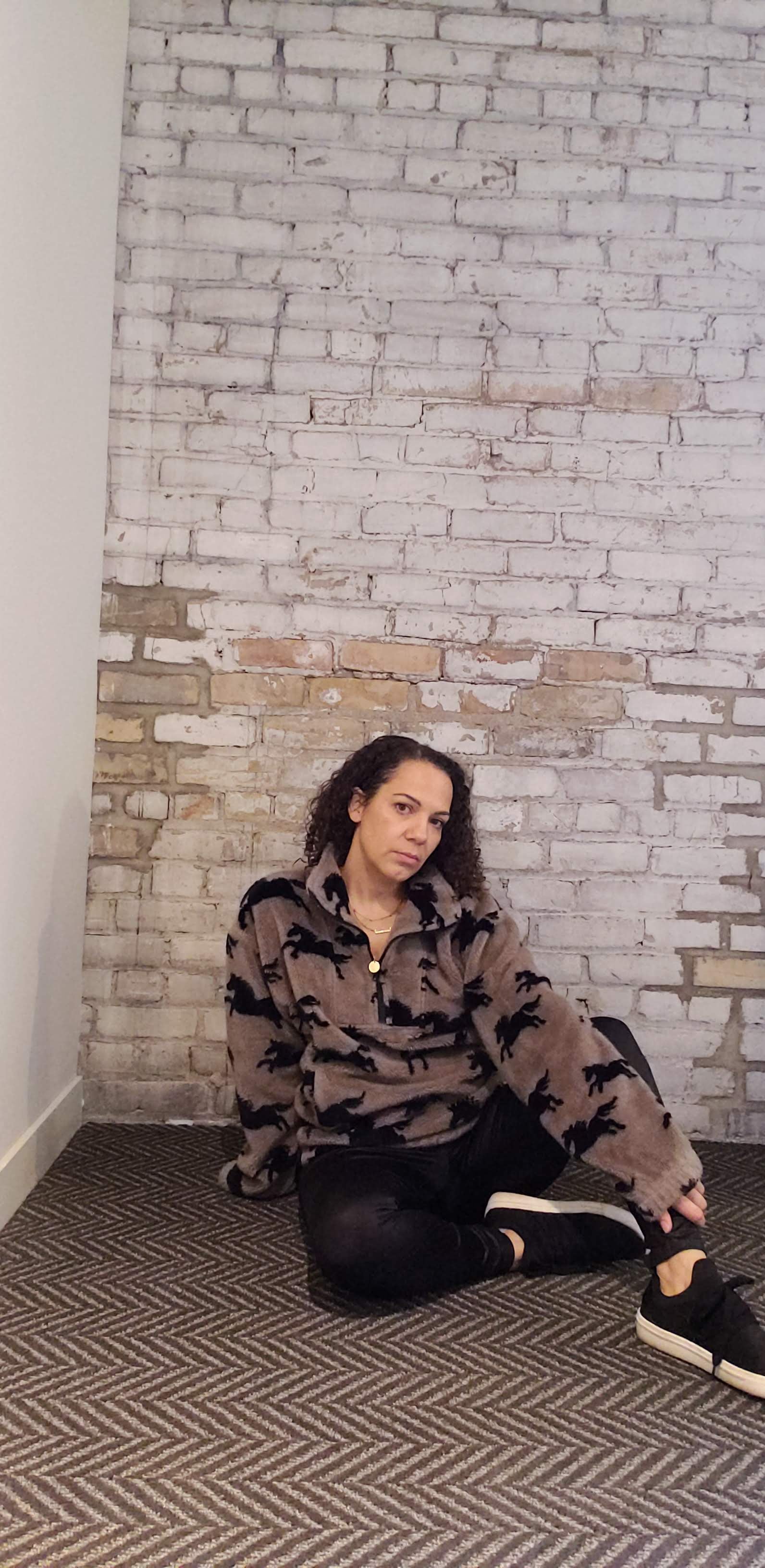 Kerrits Black Horse Teddy 1/4 Zip Pullover