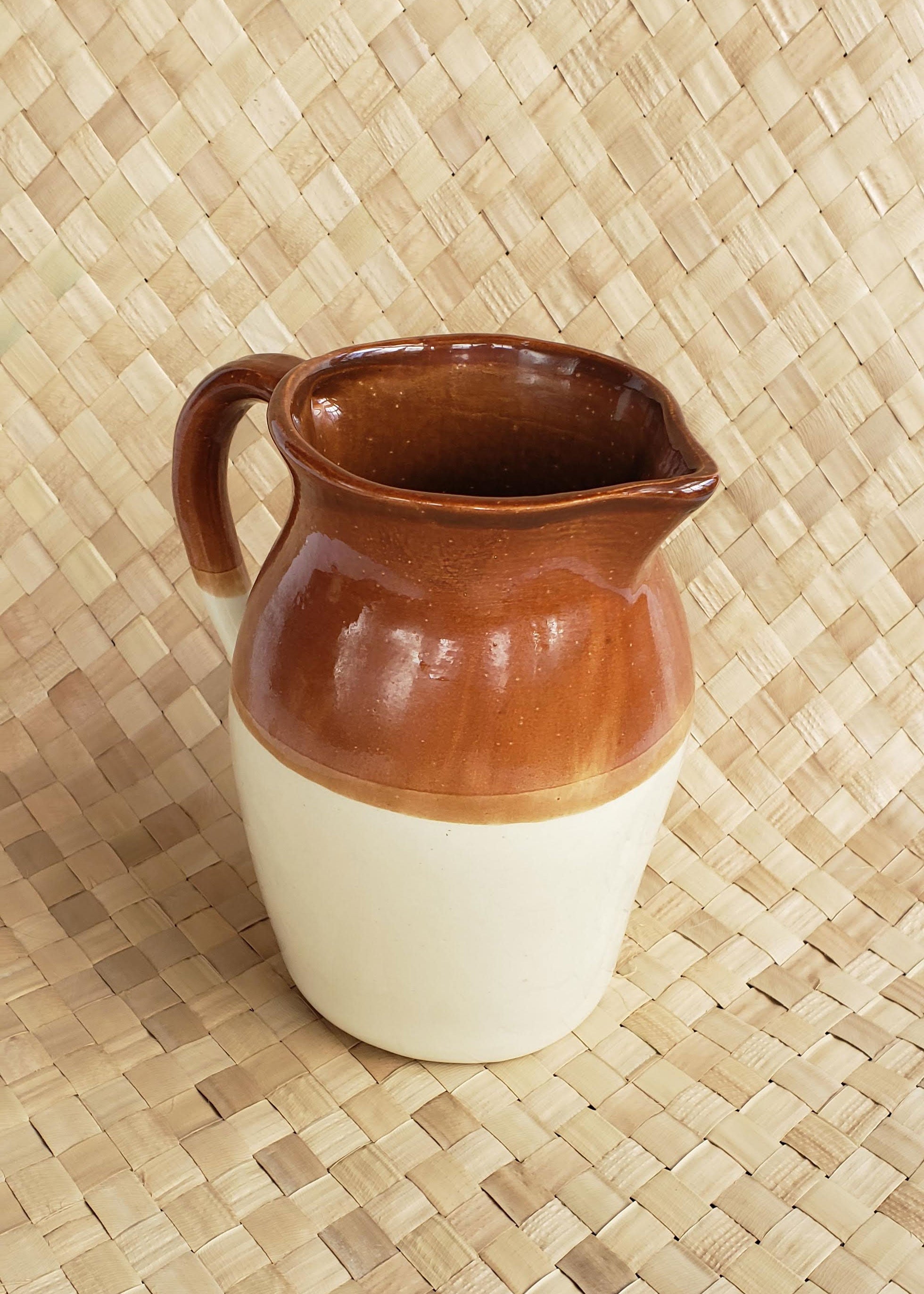 Vintage Small Crock Pitcher