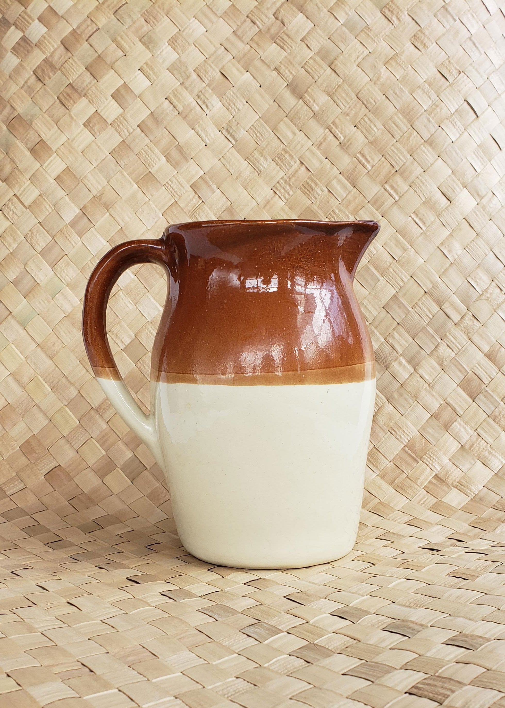 Vintage Small Crock Pitcher