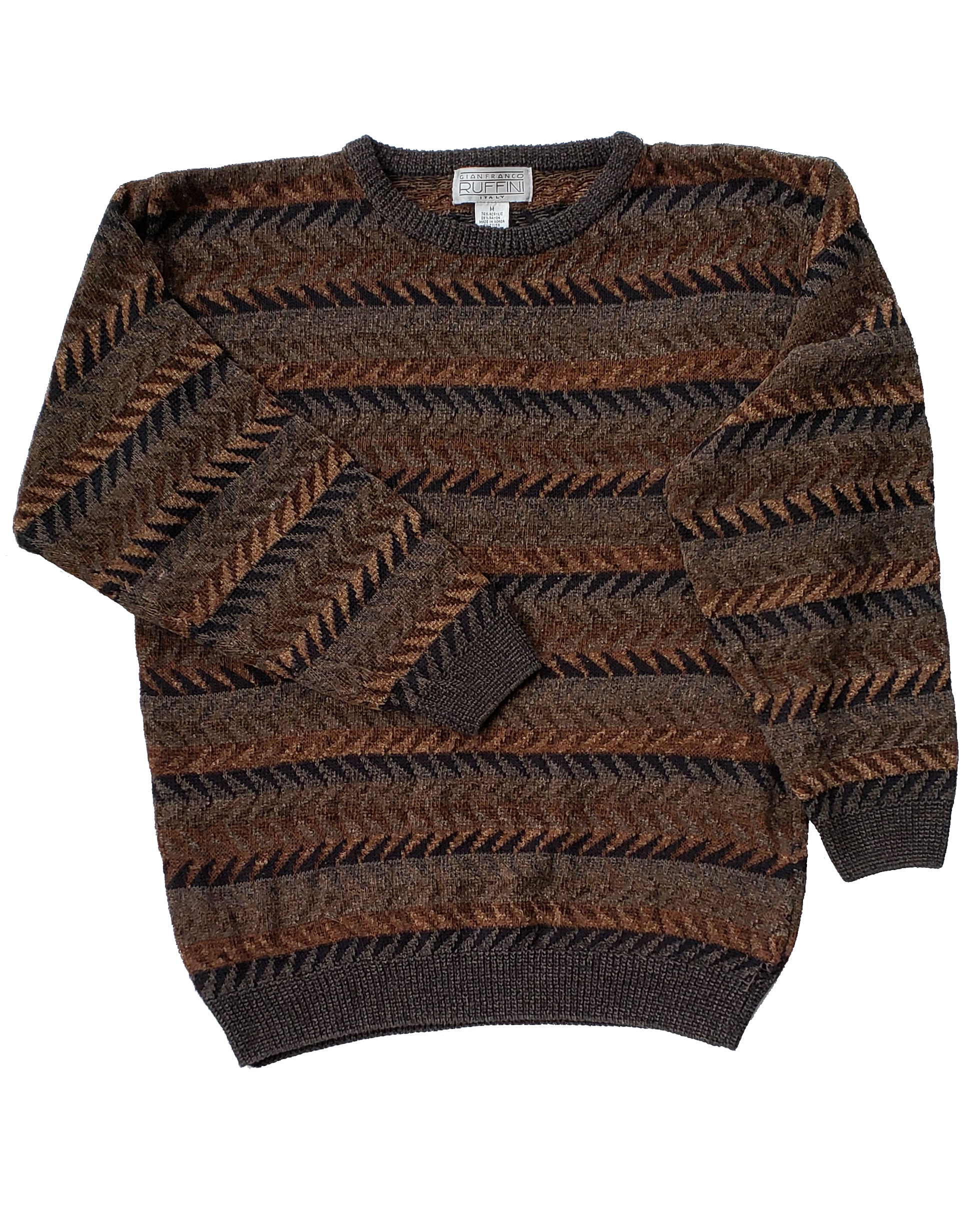 Men's Gianfranco Ruffini Velour Knit Sweater