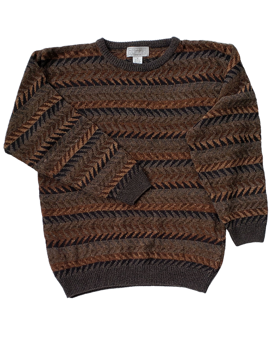 Men's Gianfranco Ruffini Velour Knit Sweater