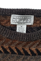Men's Gianfranco Ruffini Velour Knit Sweater