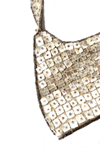 90s Retro Fully Beaded Baguette Style Bag