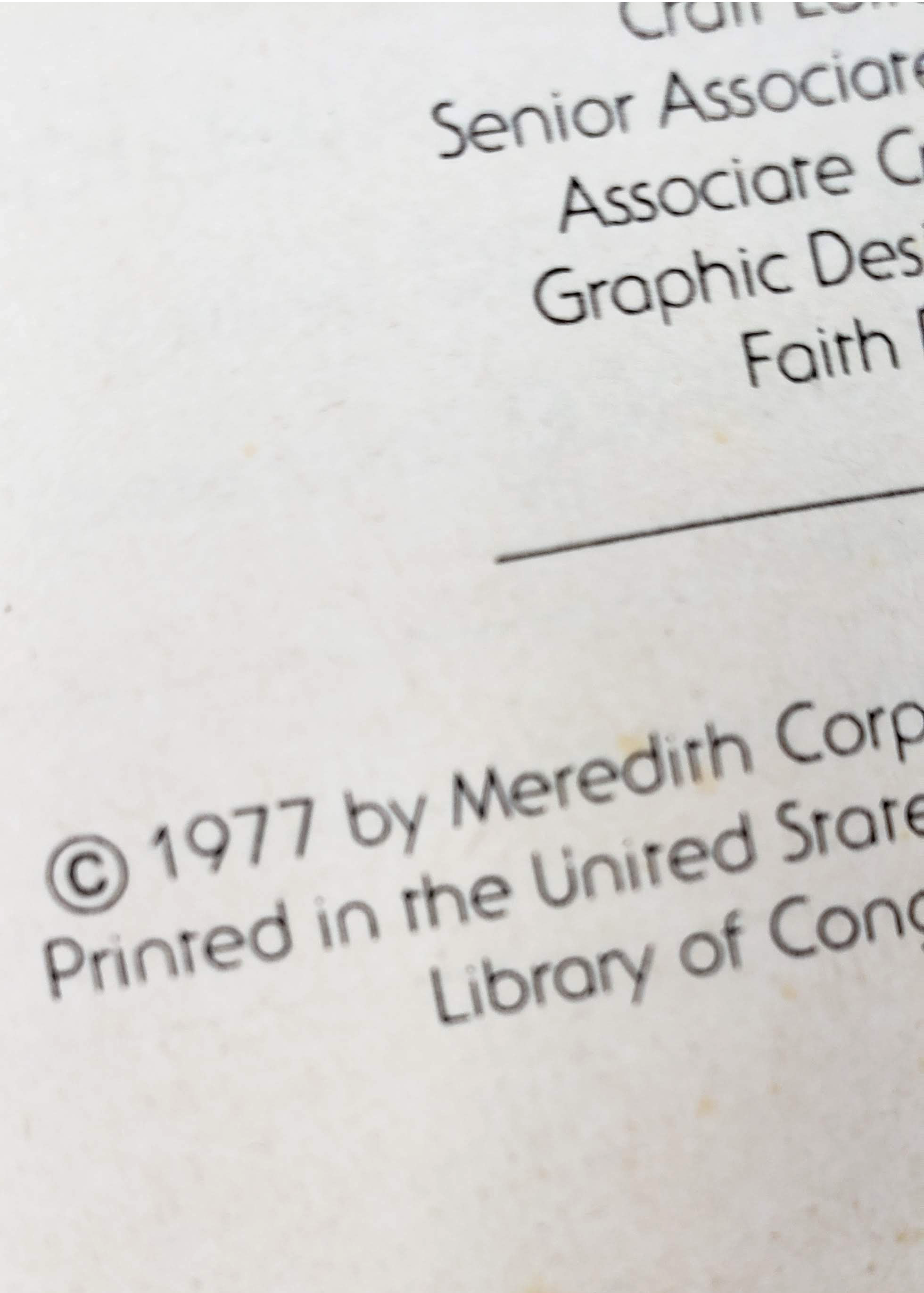 Vintage 1977 Better Homes & Gardens Crochet Pattern Book