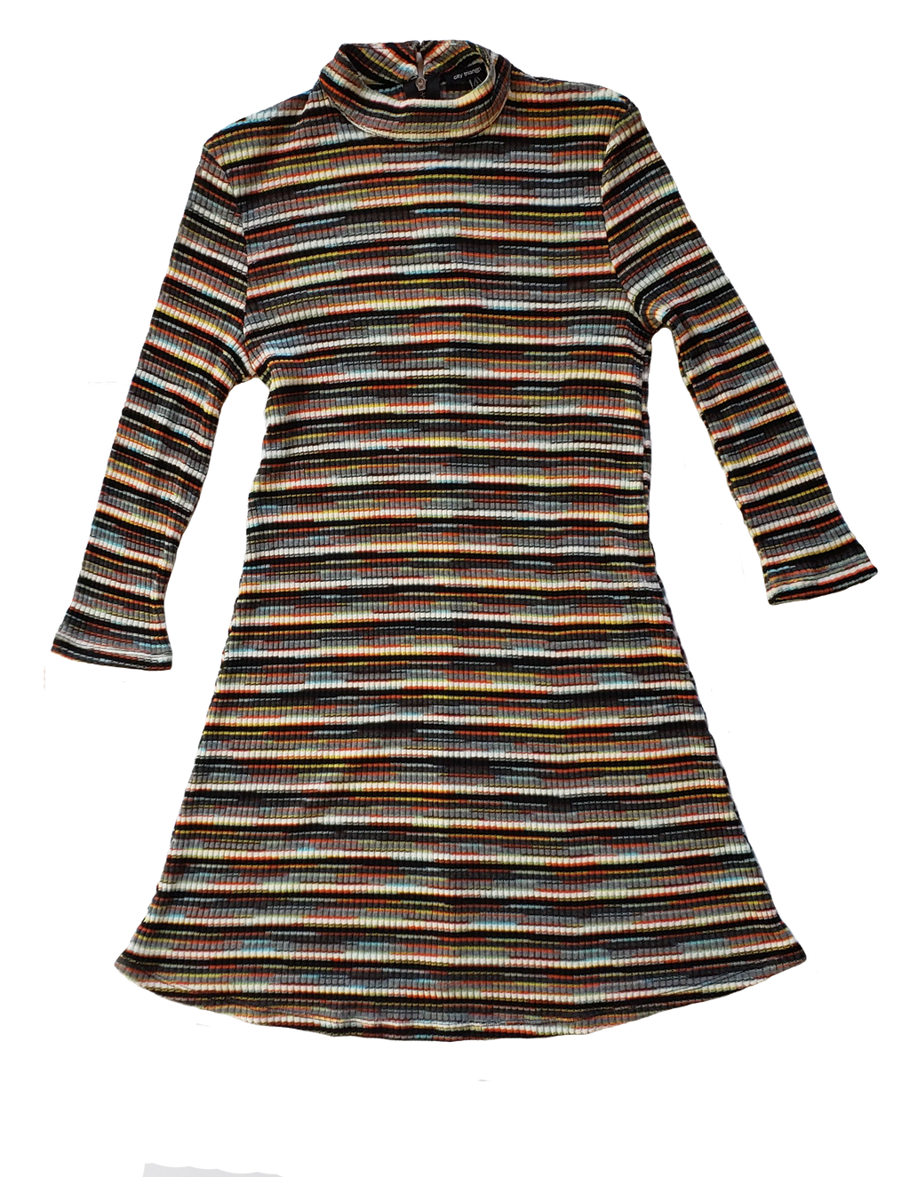 City Triangle 90s Knit Striped Dress