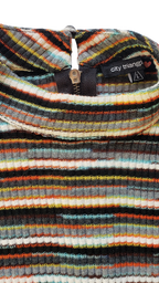 City Triangle 90s Knit Striped Dress