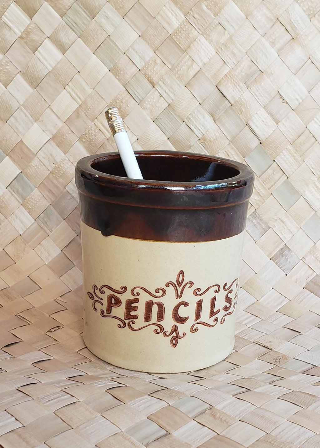 Vintage Small Pencil Crock