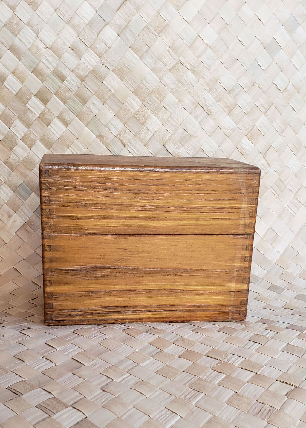 Vintage Wood Recipe Box