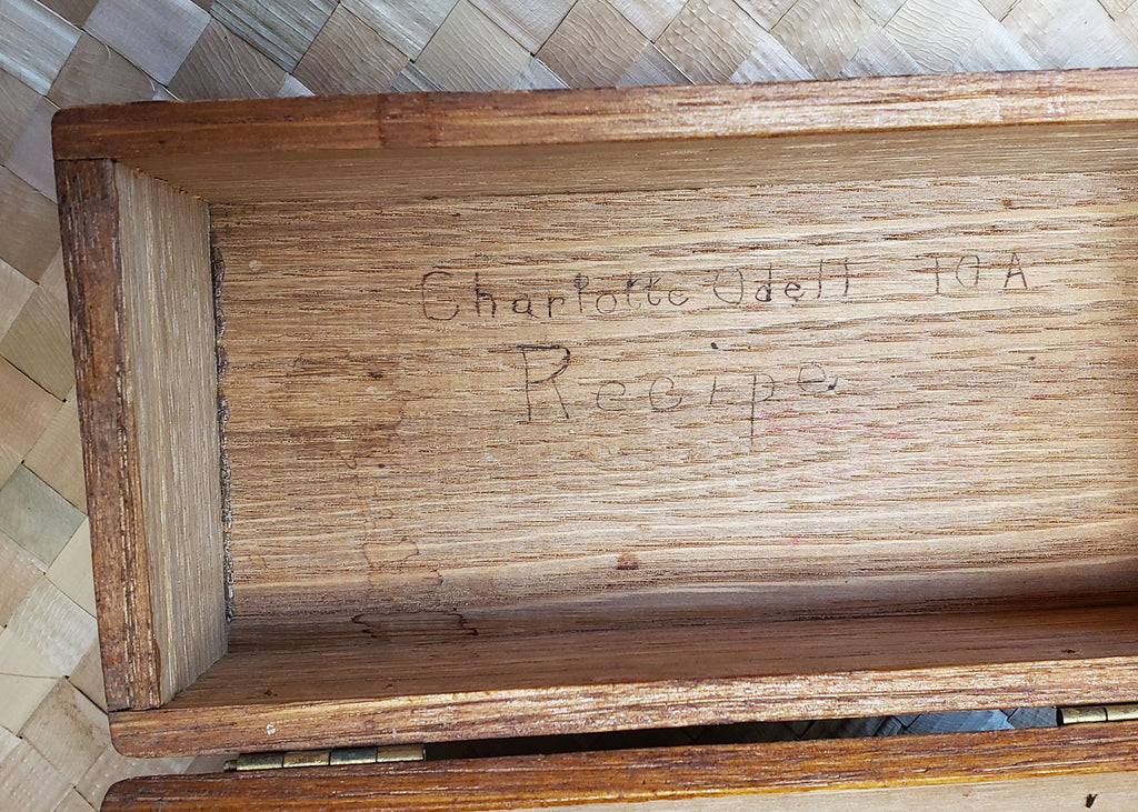Vintage Wood Recipe Box